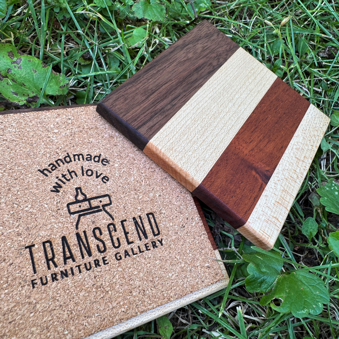 Premium Hardwood Coaster Pair (A1)