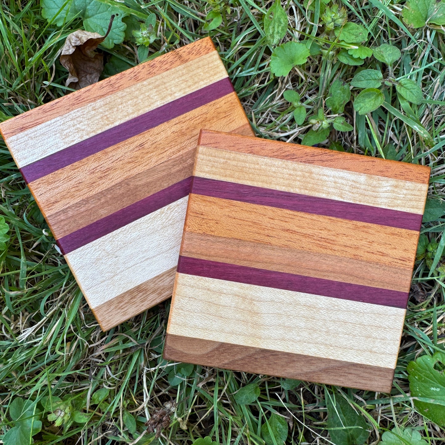 Premium Hardwood Coaster Pair (A17)