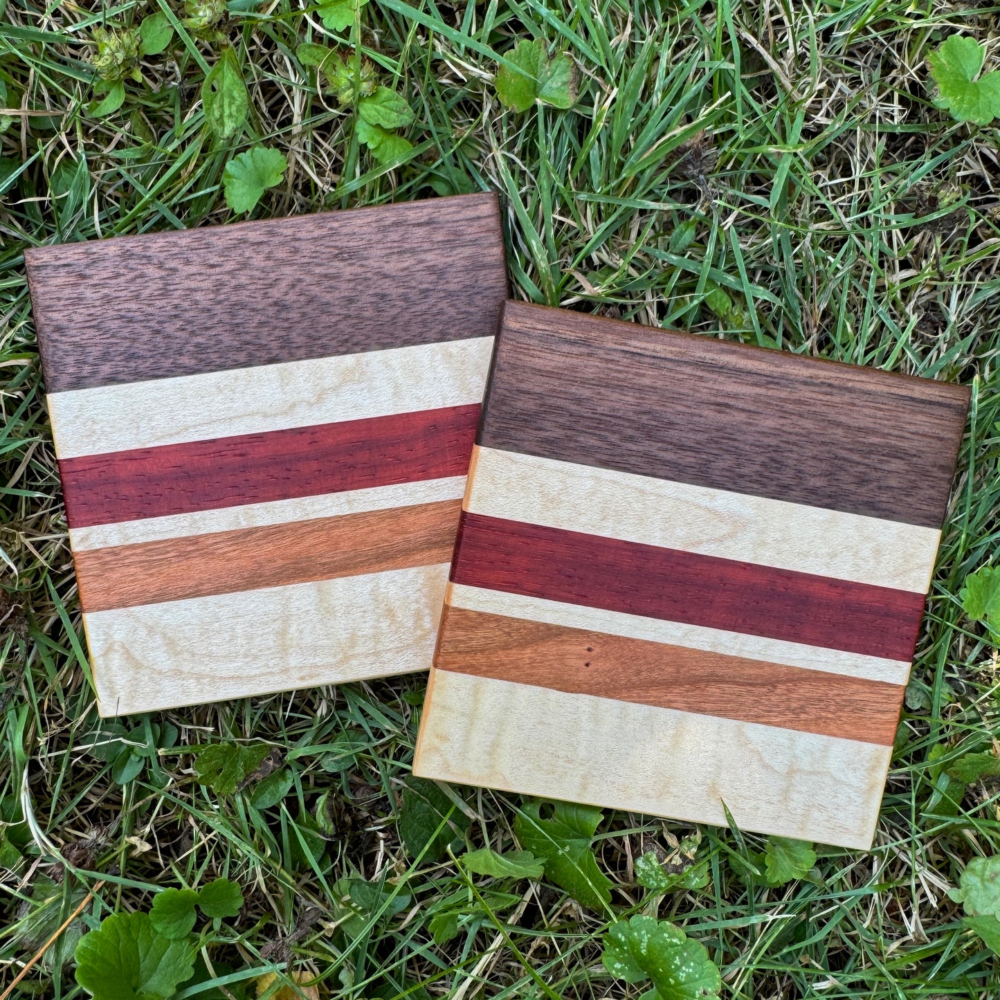 Premium Hardwood Coaster Pair (A23)