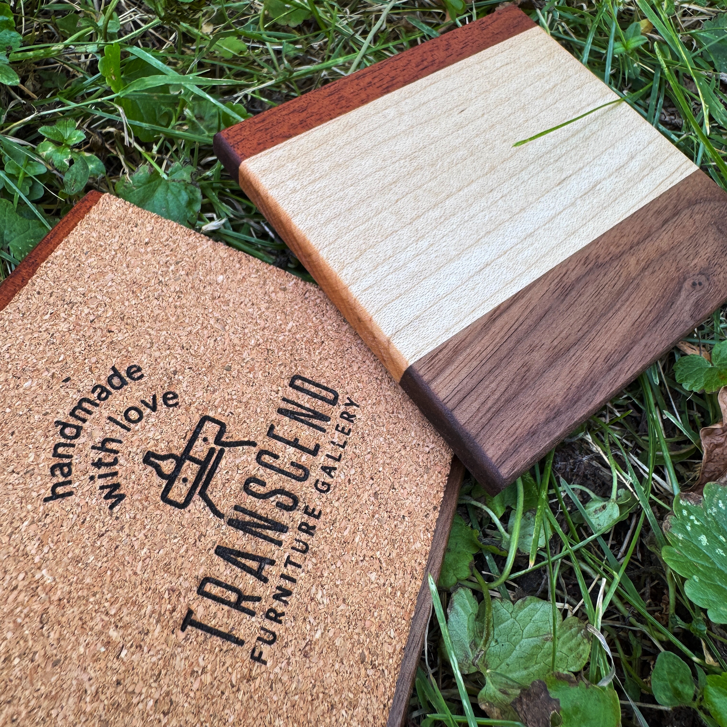 Premium Hardwood Coaster Pair (A4)