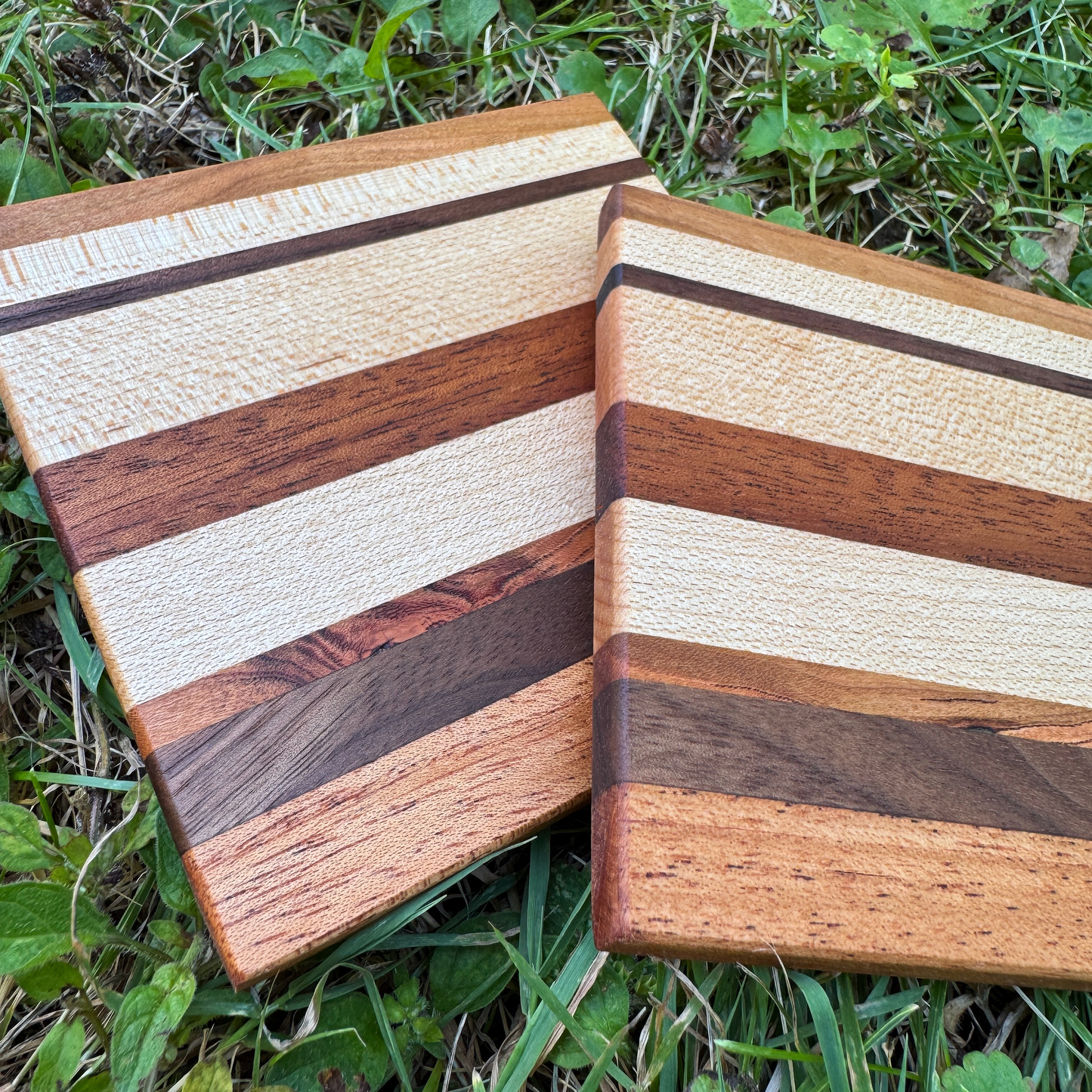 Premium Hardwood Coaster Pair (A8)