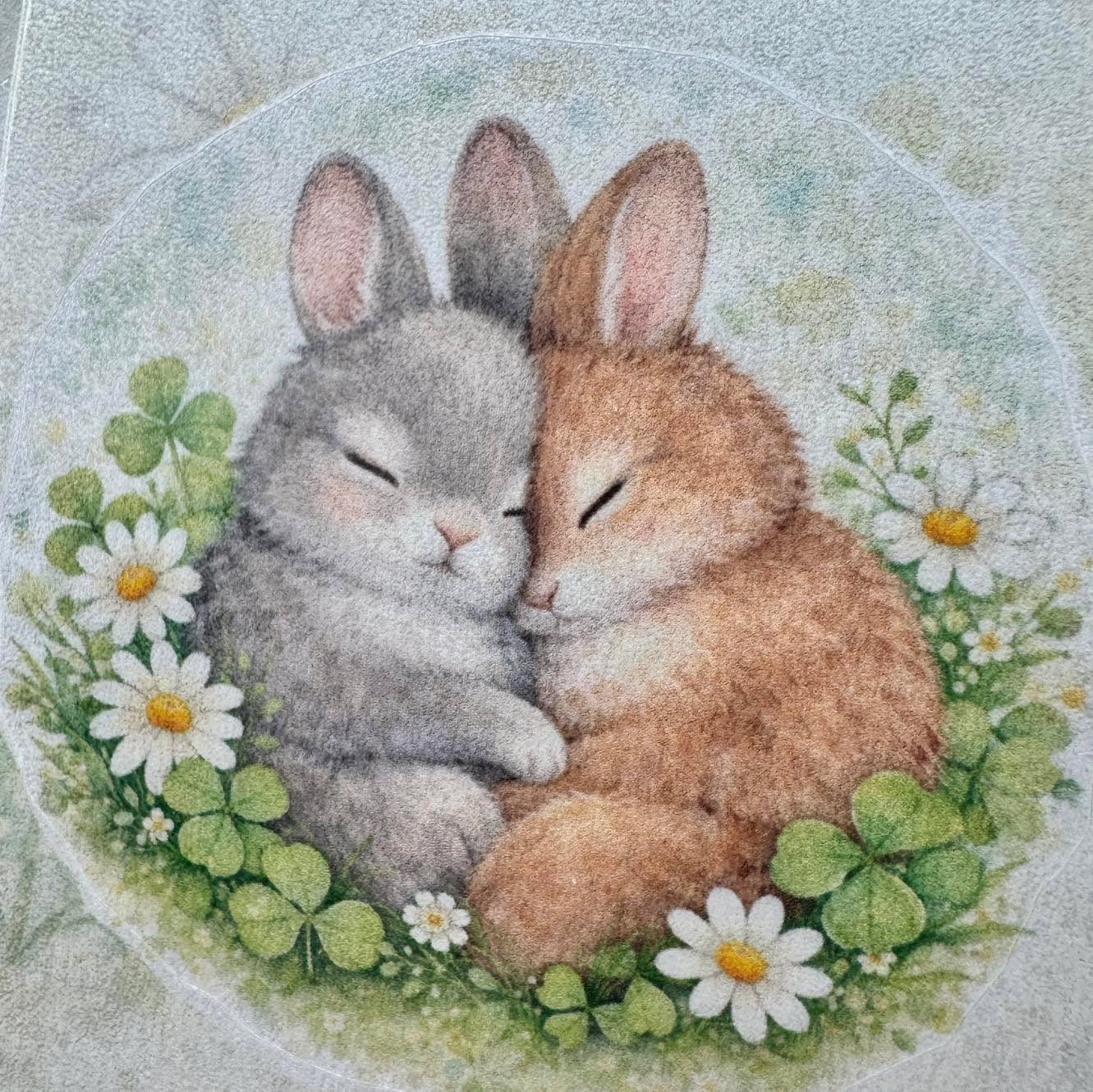 RABBIT RESCUE FUNDRAISER- Spring Bunnies Sticker Sheet