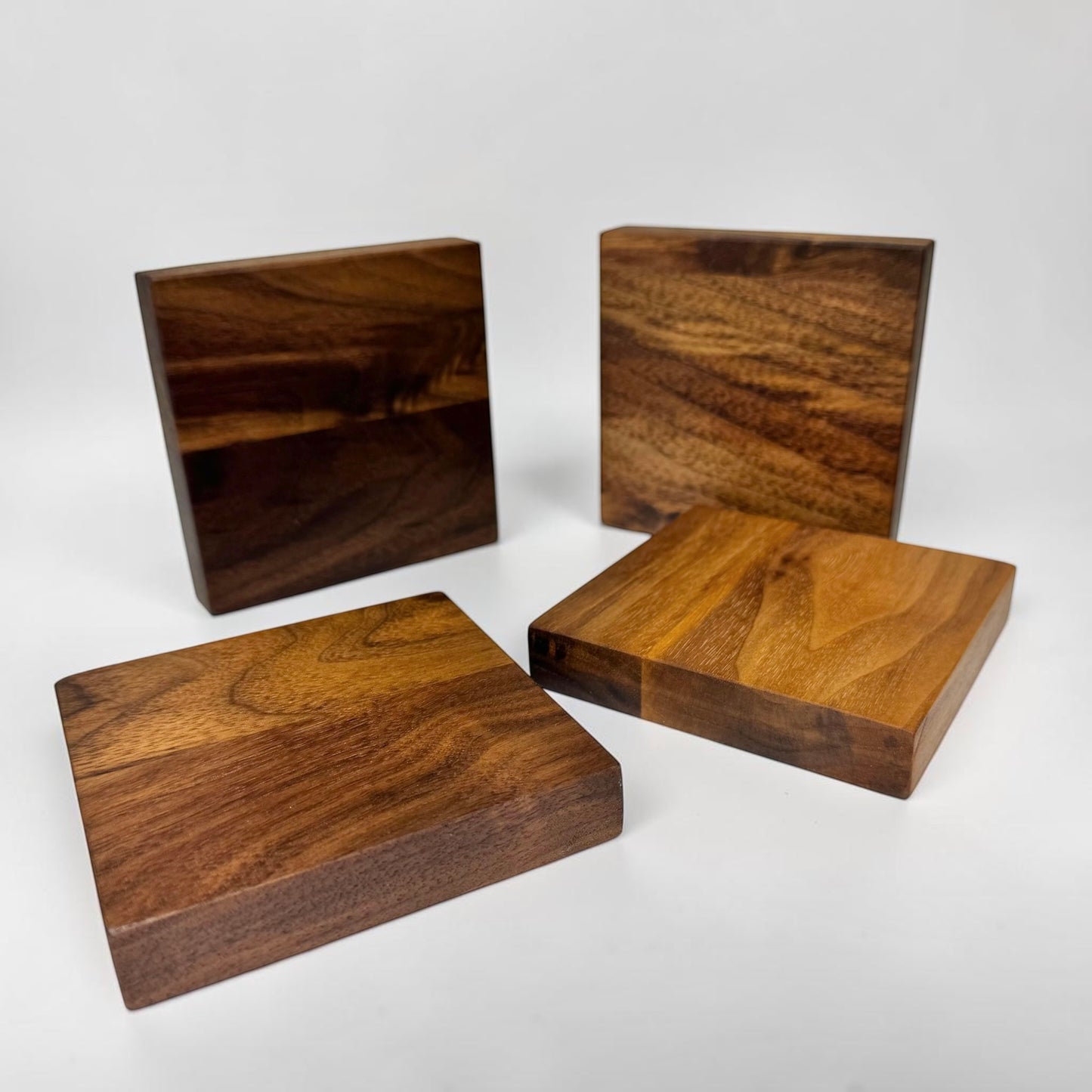 Chunky Walnut Coaster Set (TC3)