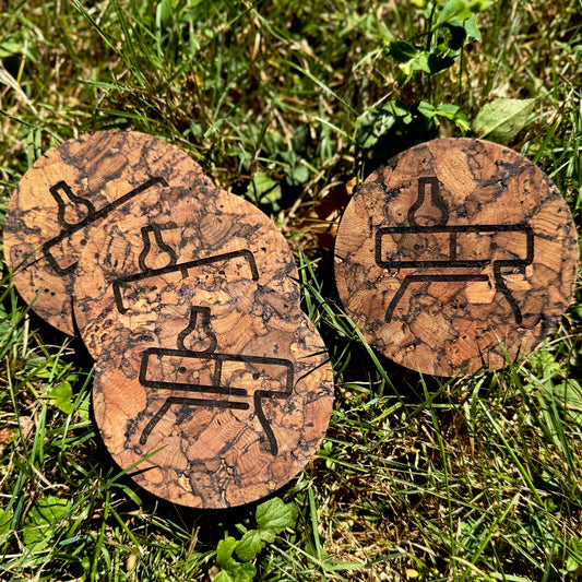 TFG Logo Coaster - Multi Colour Cork Set of 4