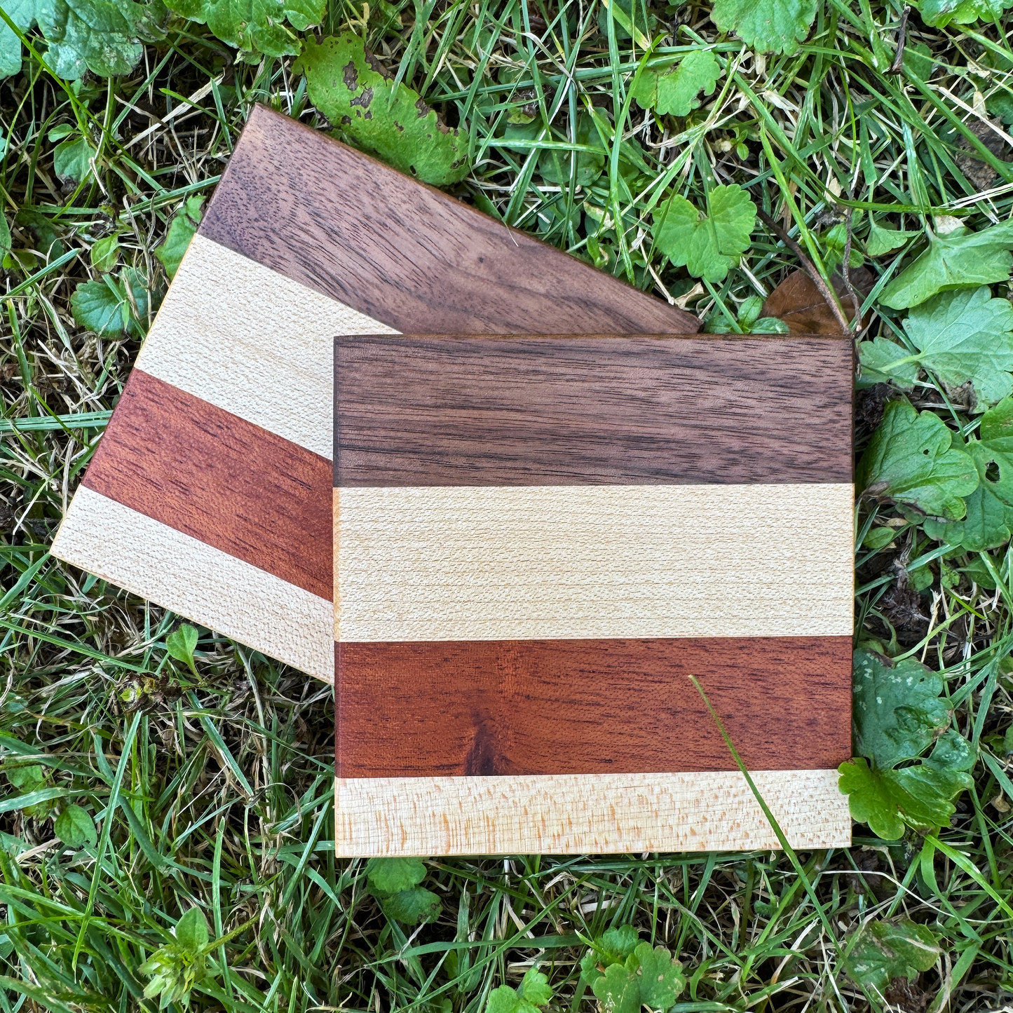 Premium Hardwood Coaster Pair (A1)