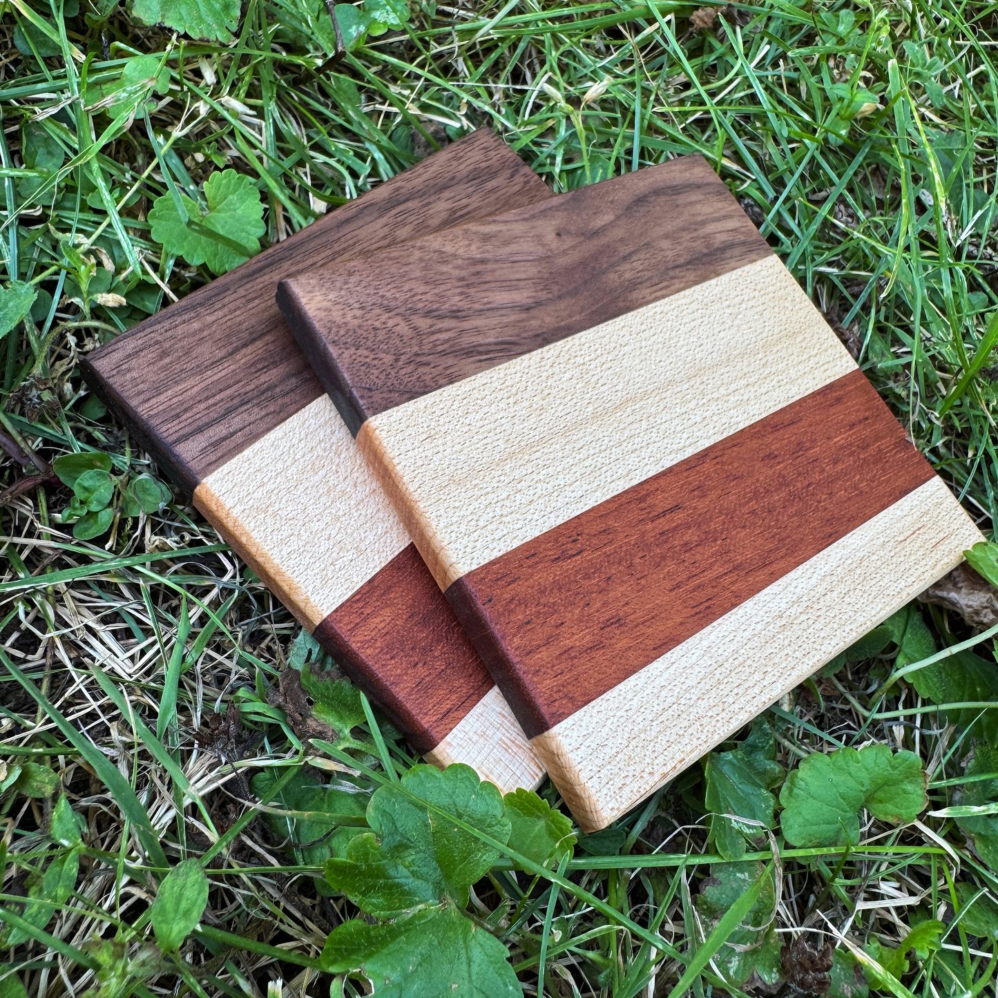 Premium Hardwood Coaster Pair (A1)