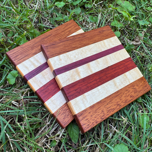 Premium Hardwood Coaster Pair (A10)