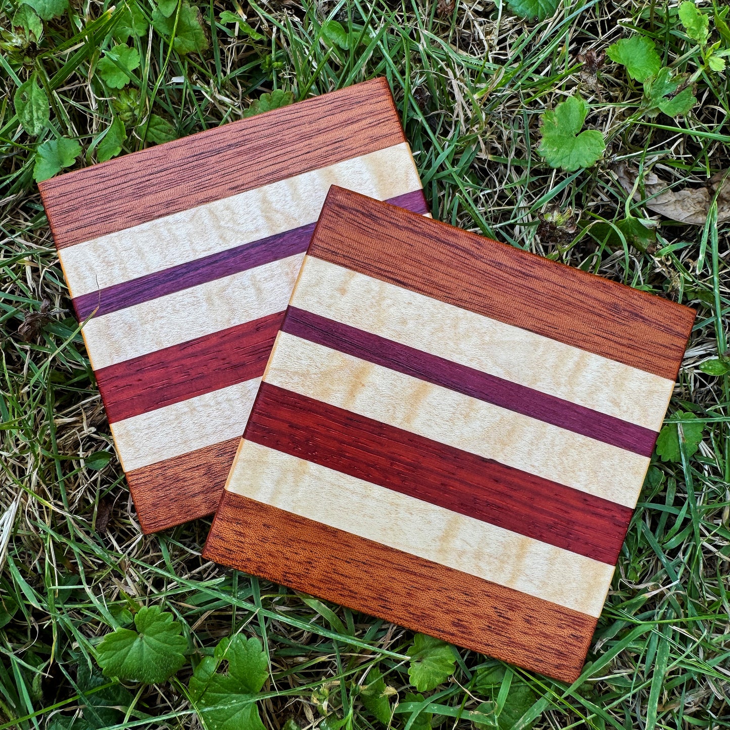 Premium Hardwood Coaster Pair (A10)