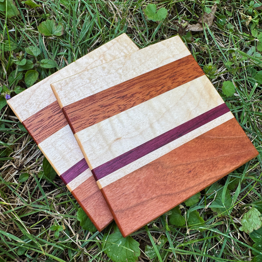 Premium Hardwood Coaster Pair (A11)