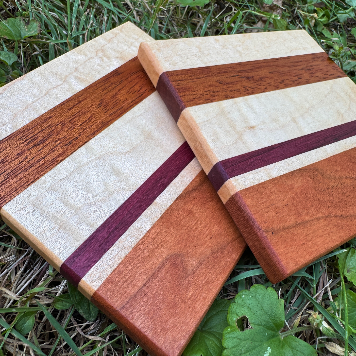 Premium Hardwood Coaster Pair (A11)