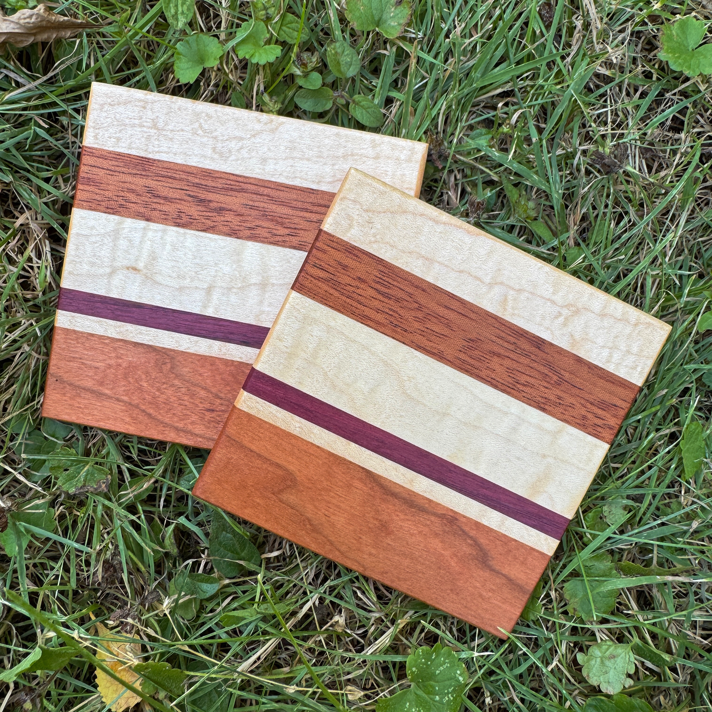 Premium Hardwood Coaster Pair (A11)