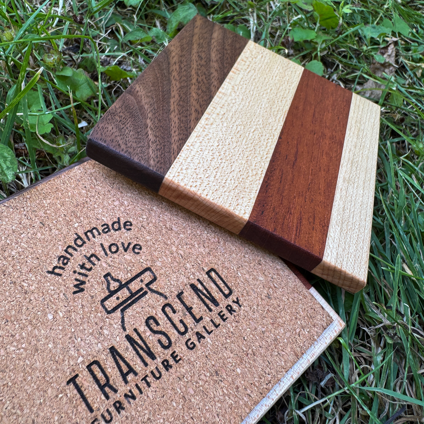 Premium Hardwood Coaster Pair (A12)