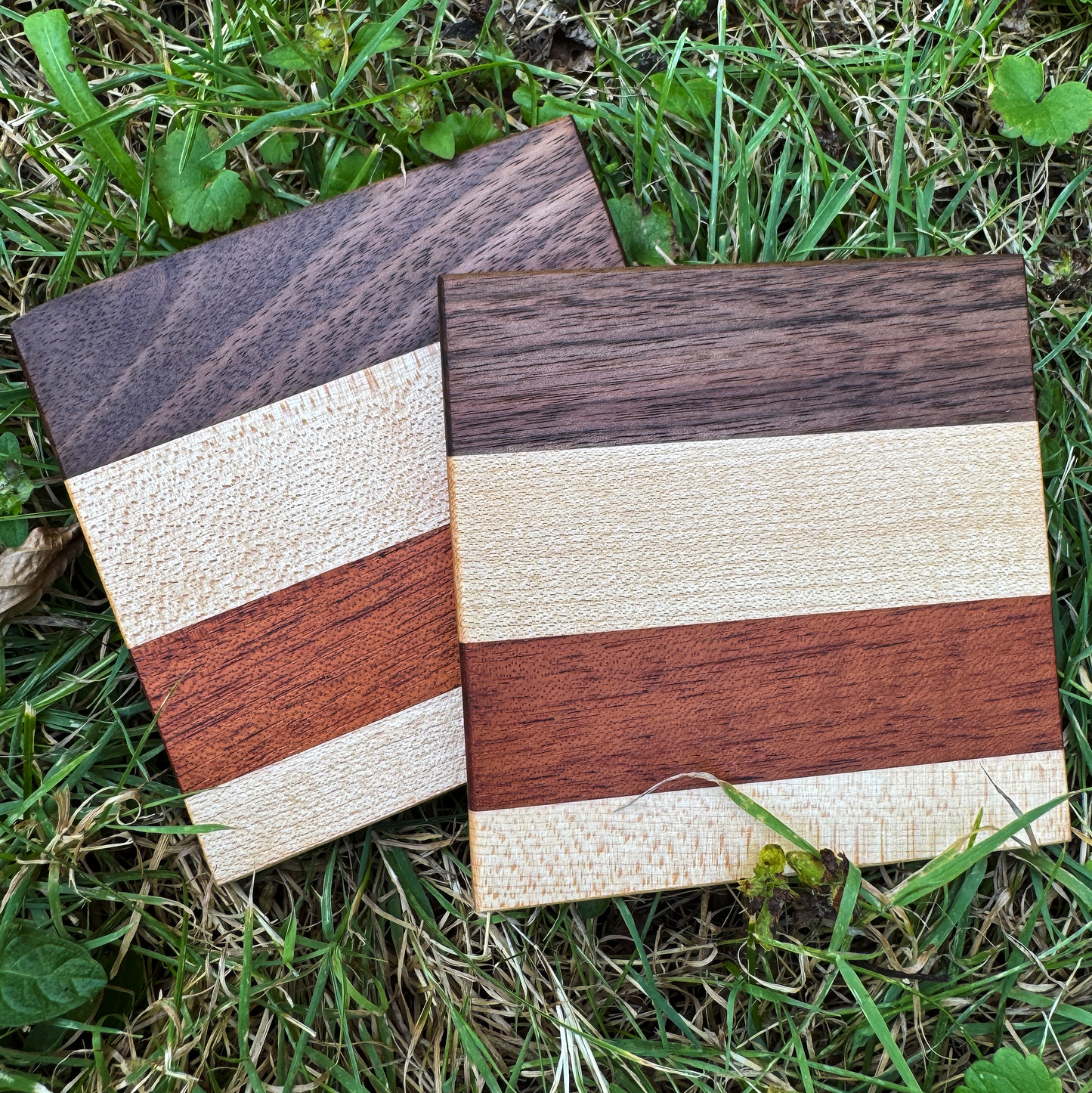 Premium Hardwood Coaster Pair (A12)