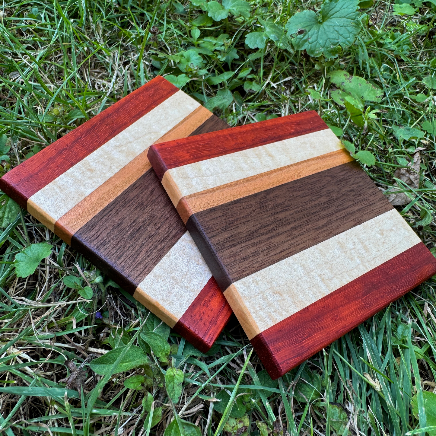 Premium Hardwood Coaster Pair (A14)