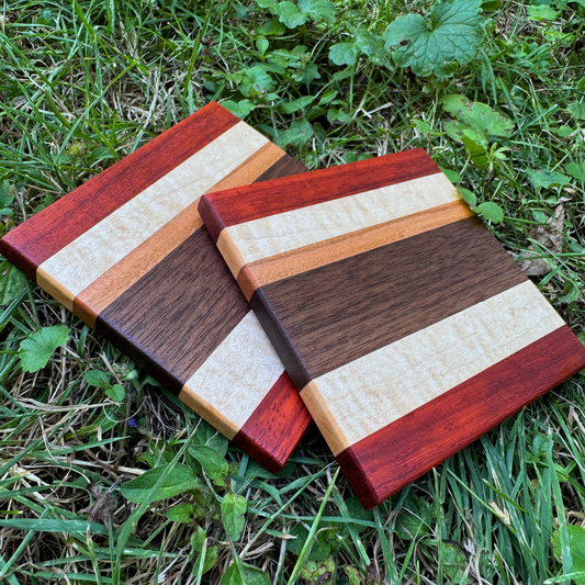 Premium Hardwood Coaster Pair (A14)
