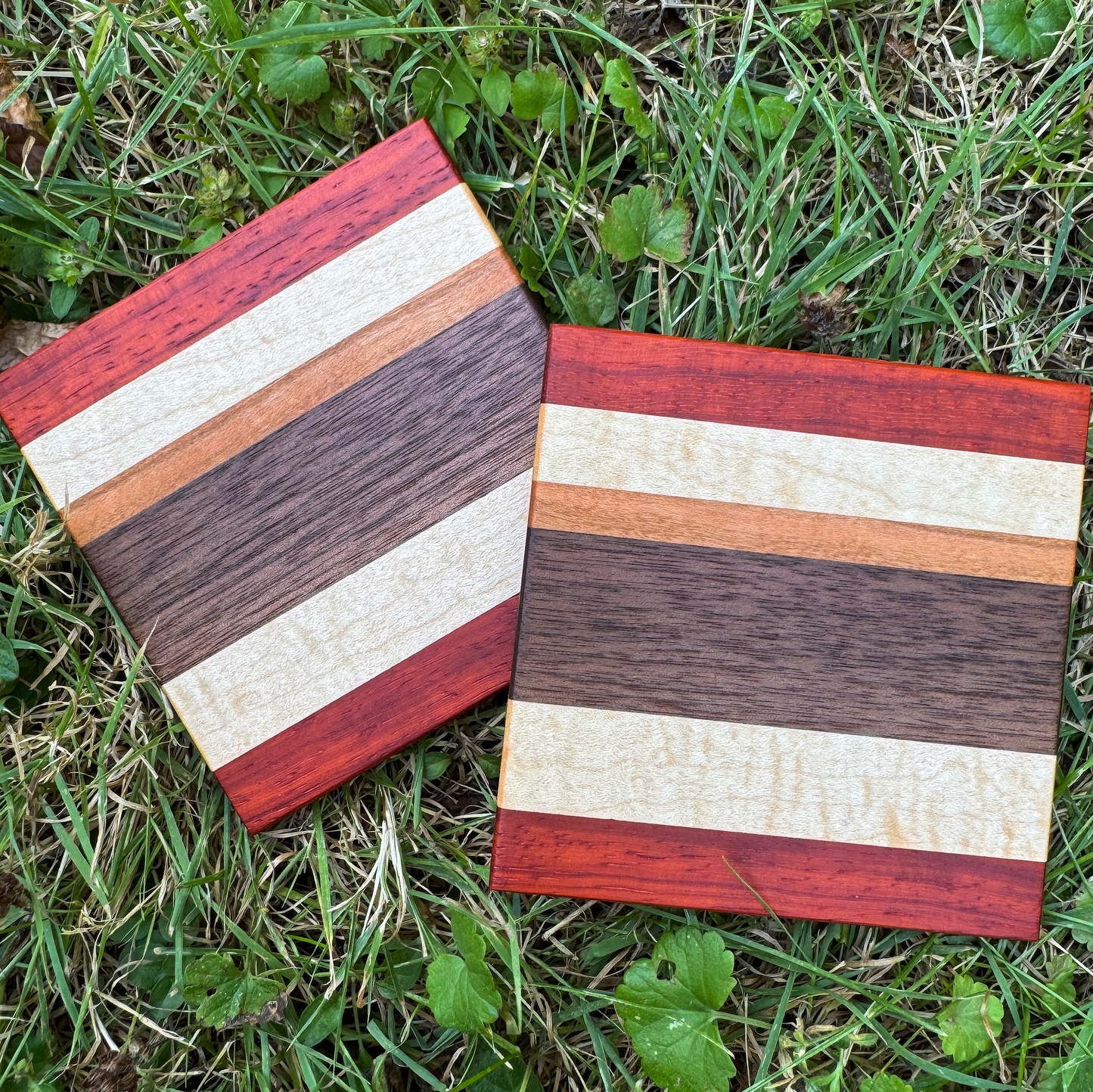 Premium Hardwood Coaster Pair (A14)