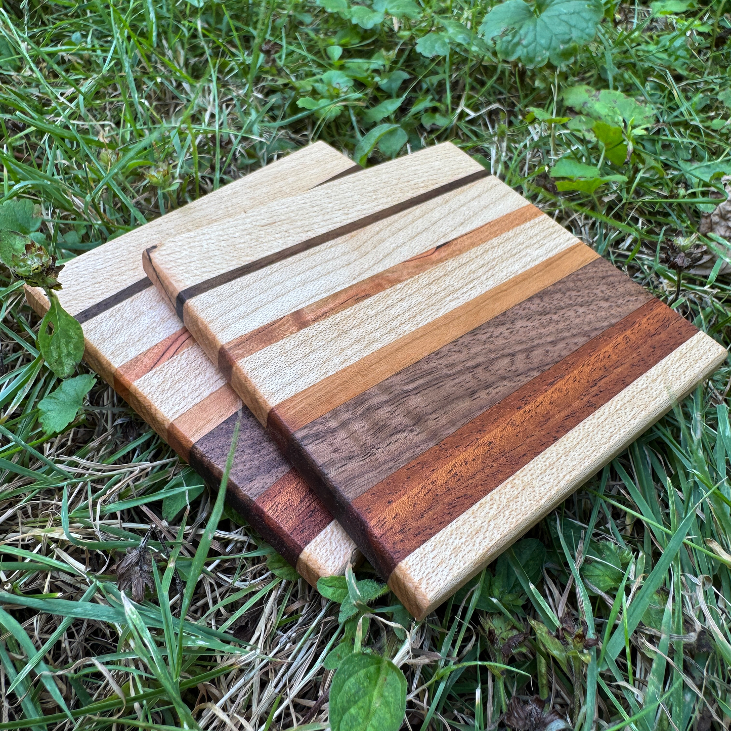 Premium Hardwood Coaster Pair (A15)