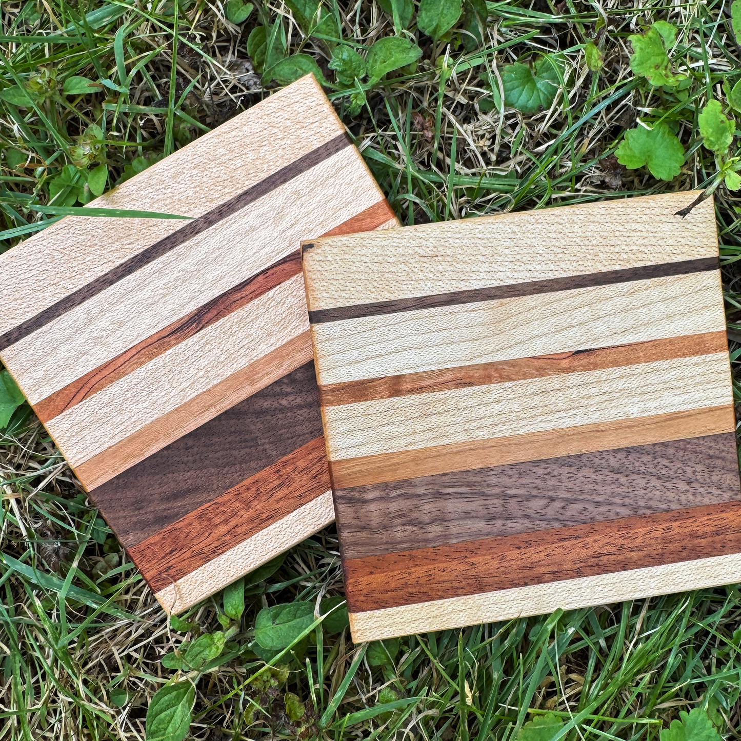 Premium Hardwood Coaster Pair (A15)