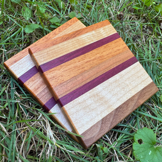 Premium Hardwood Coaster Pair (A17)