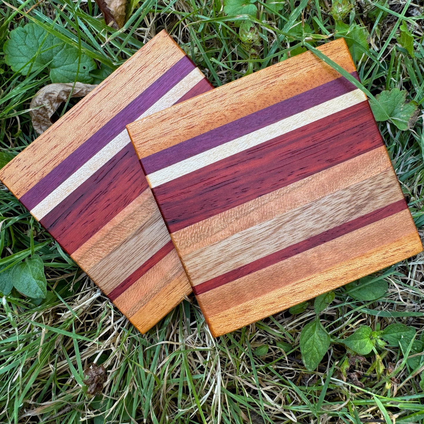 Premium Hardwood Coaster Pair (A18)