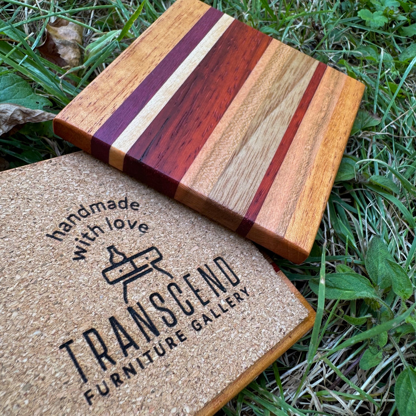 Premium Hardwood Coaster Pair (A18)