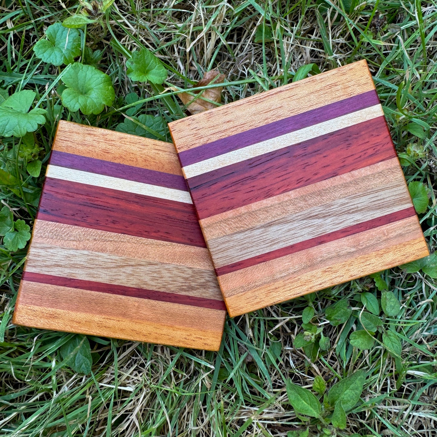 Premium Hardwood Coaster Pair (A18)