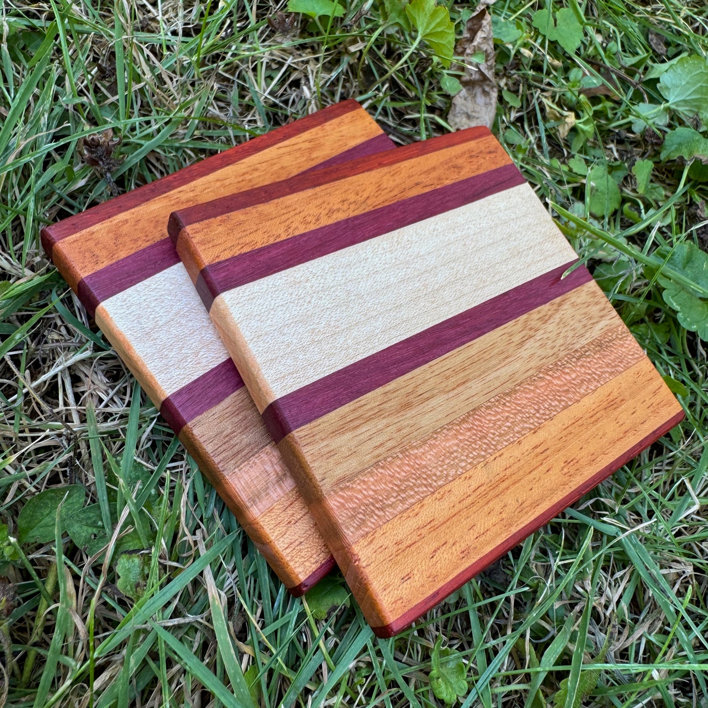 Premium Hardwood Coaster Pair (A19)