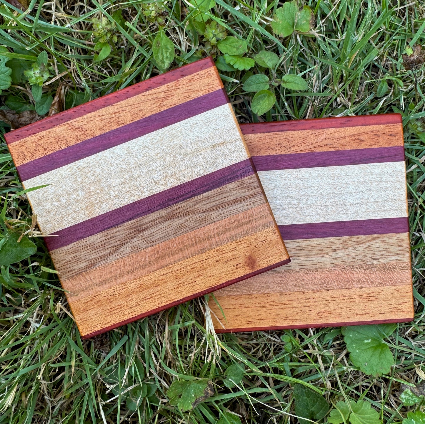 Premium Hardwood Coaster Pair (A19)