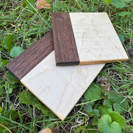 Premium Hardwood Coaster Pair (A2)