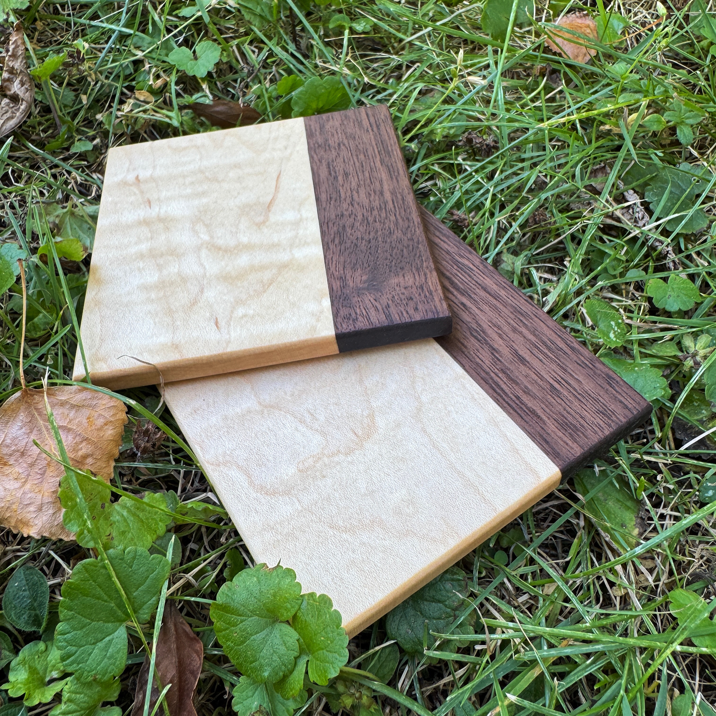 Premium Hardwood Coaster Pair (A2)