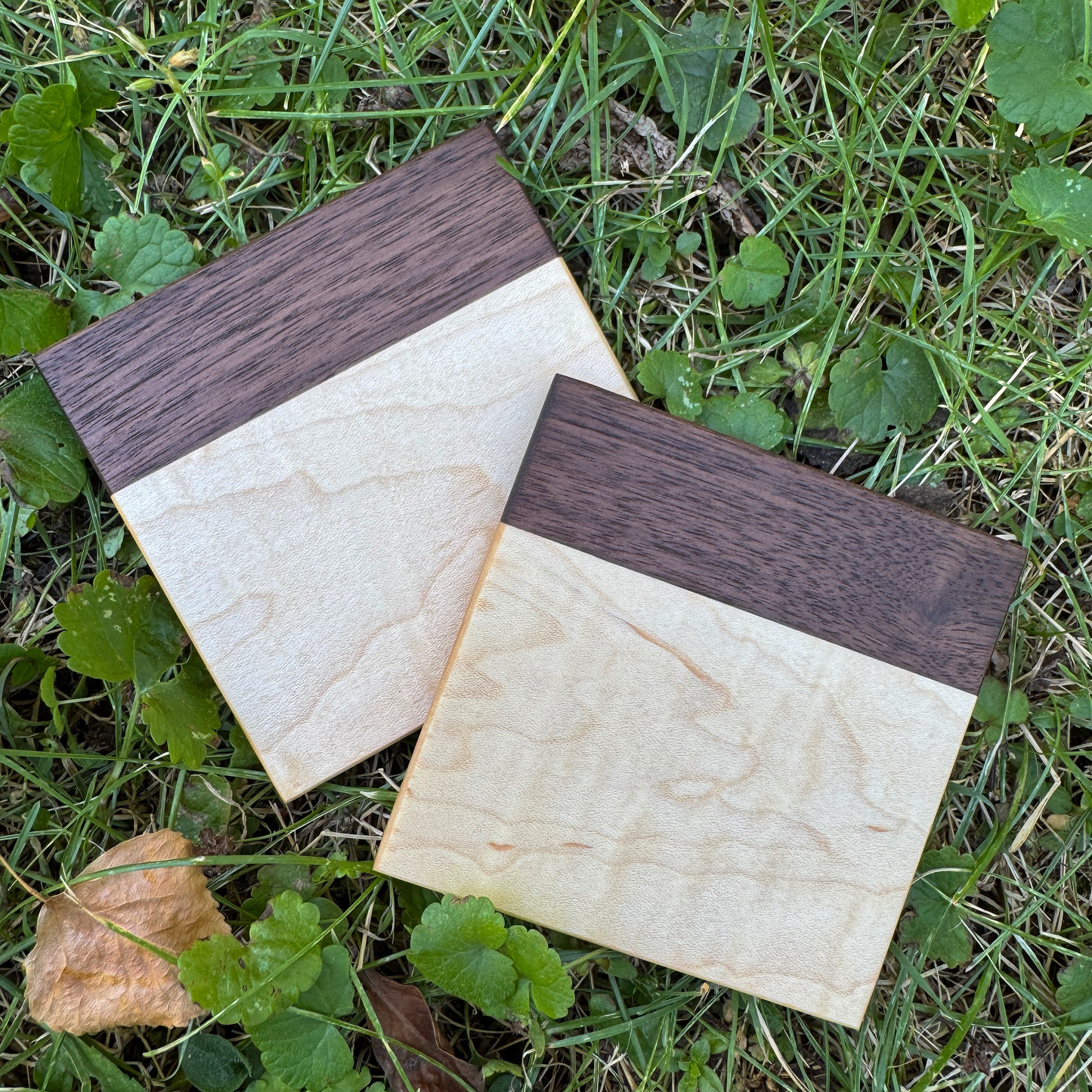 Premium Hardwood Coaster Pair (A2)