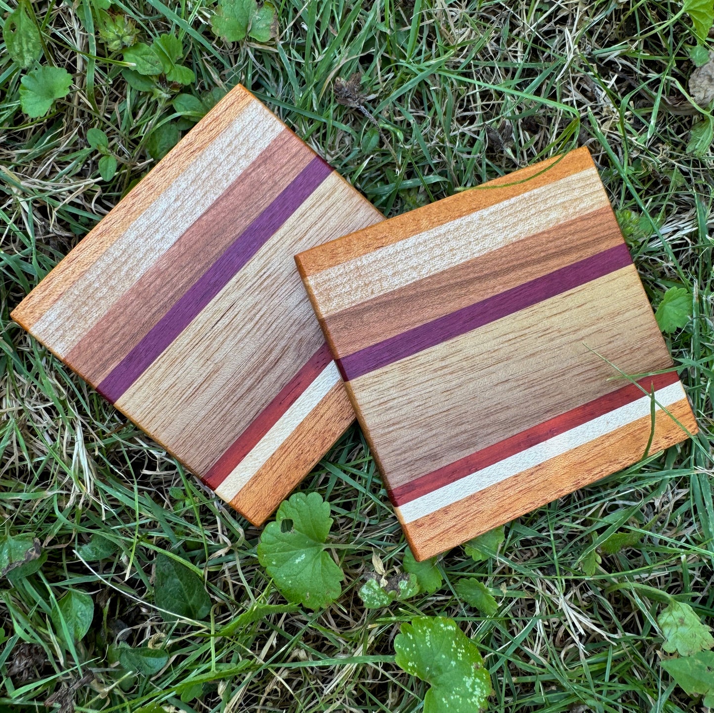 Premium Hardwood Coaster Pair (A20)