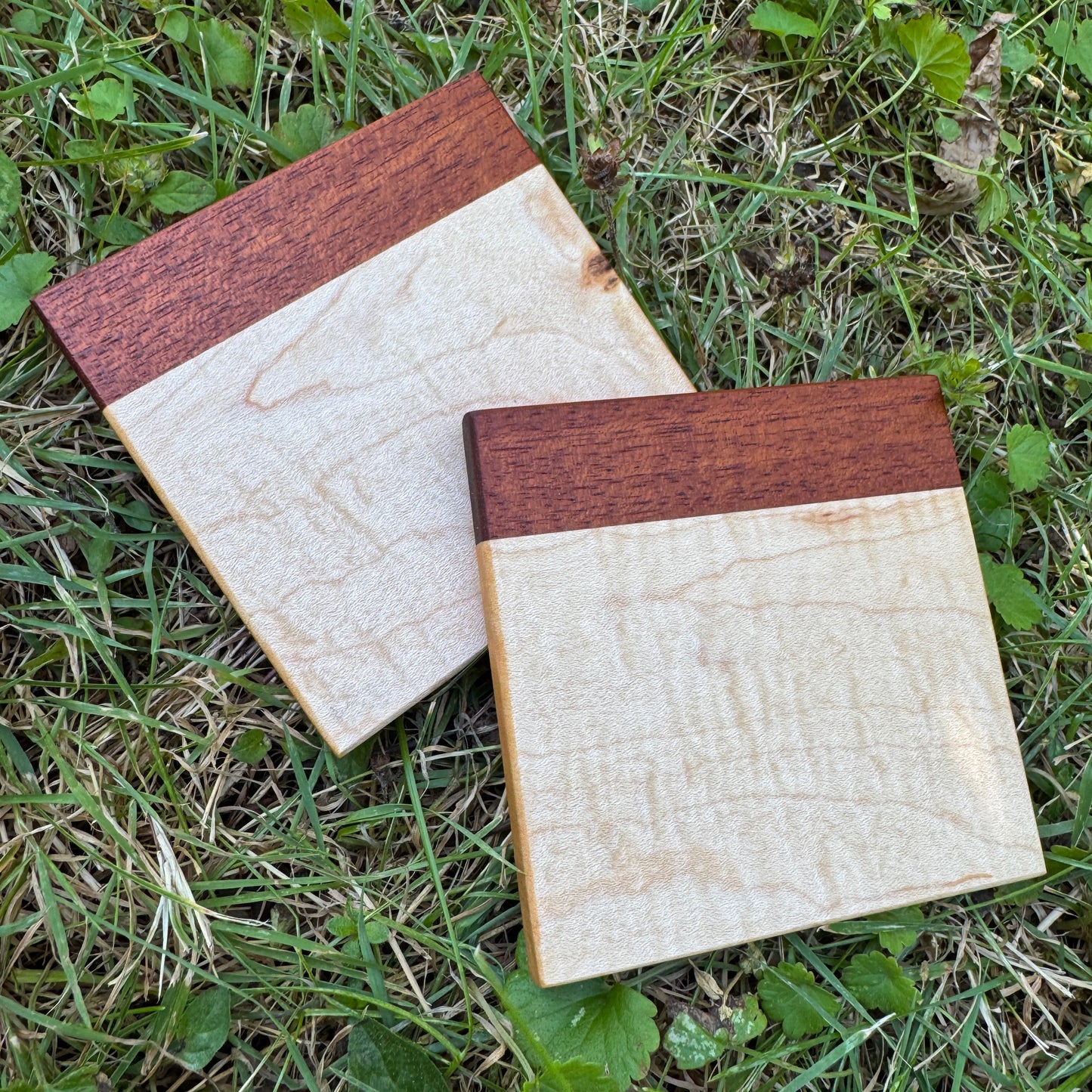 Premium Hardwood Coaster Pair (A21)