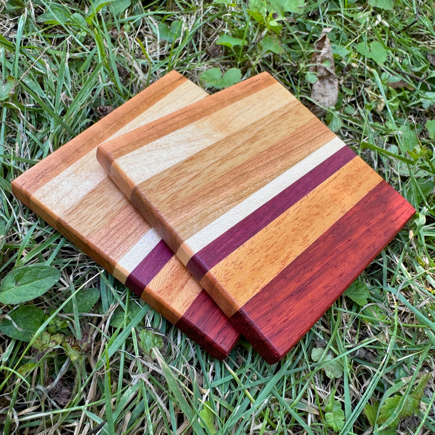 Premium Hardwood Coaster Pair (A22)