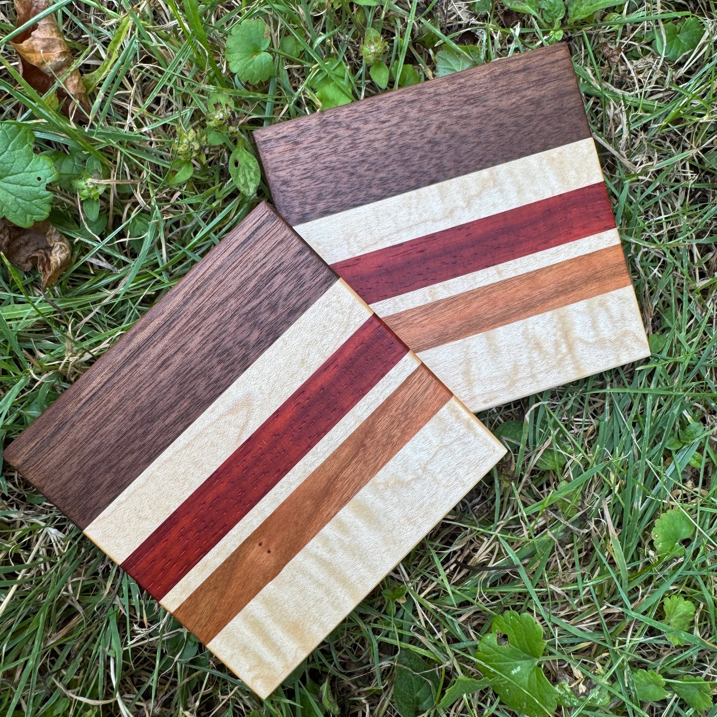 Premium Hardwood Coaster Pair (A23)