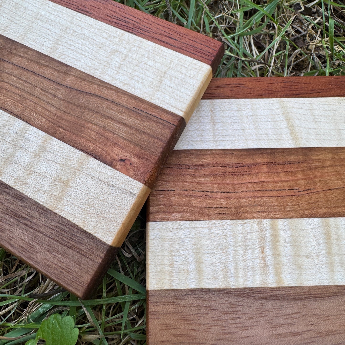 Premium Hardwood Coaster Pair (A24)