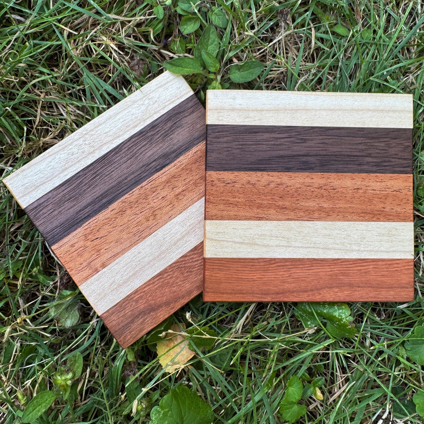 Premium Hardwood Coaster Pair (A25)