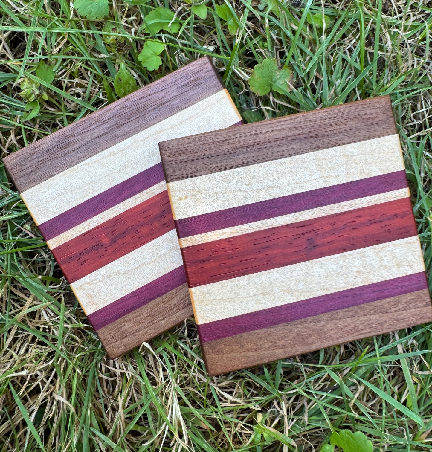 Premium Hardwood Coaster Pair (A26)