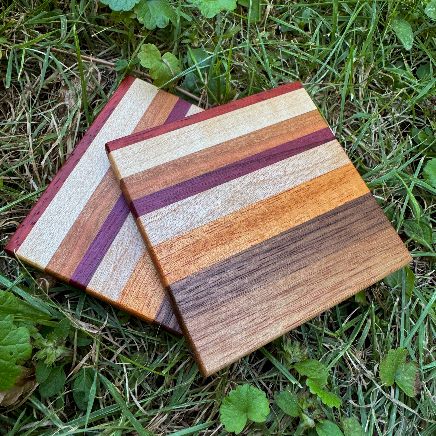 Premium Hardwood Coaster Pair (A27)