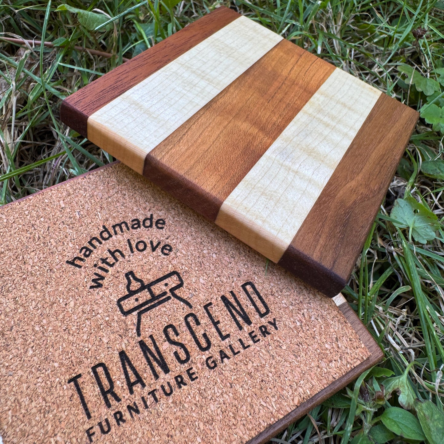 Premium Hardwood Coaster Pair (A28)