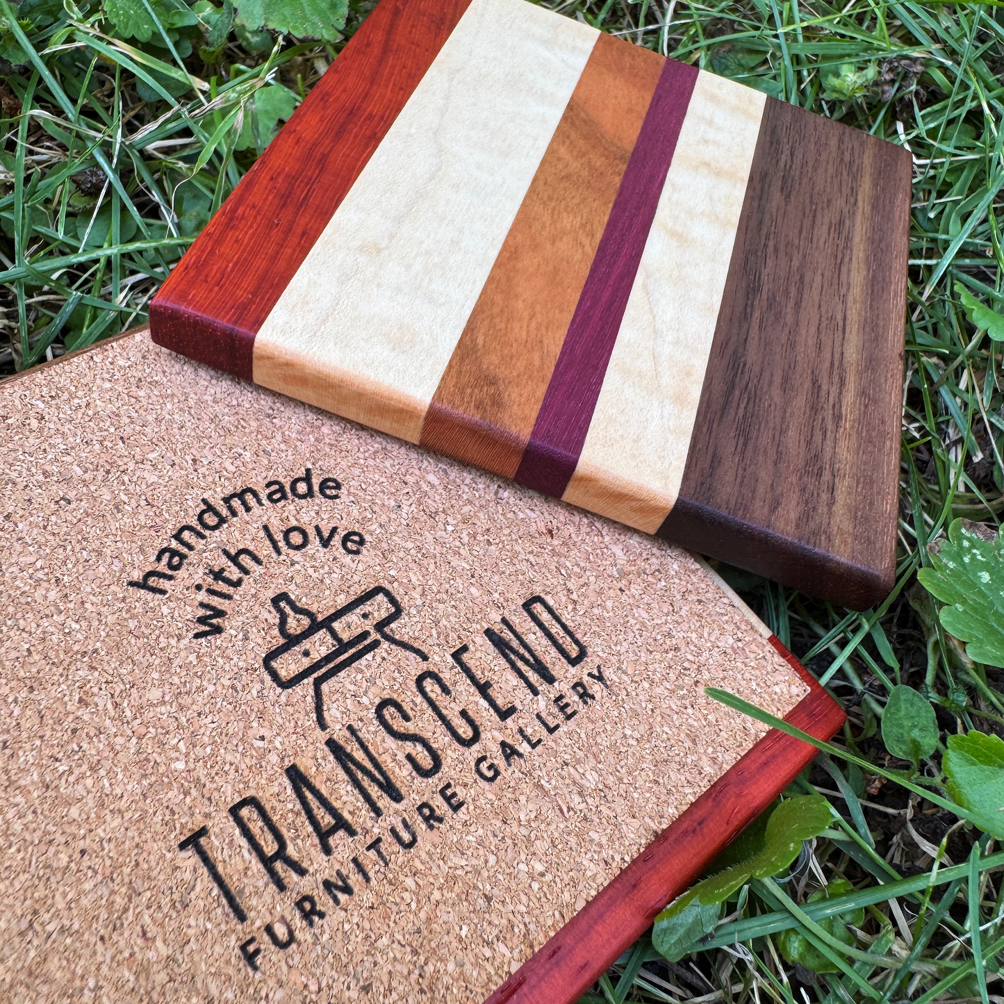 Premium Hardwood Coaster Pair (A3)