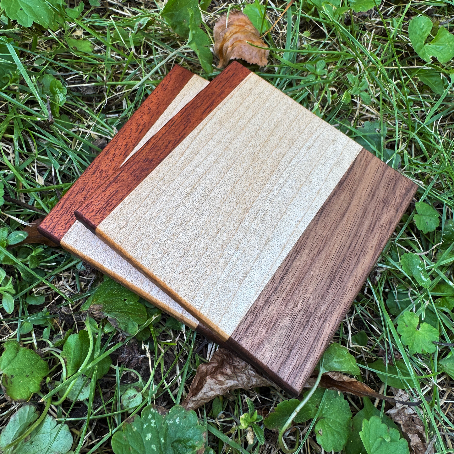 Premium Hardwood Coaster Pair (A4)