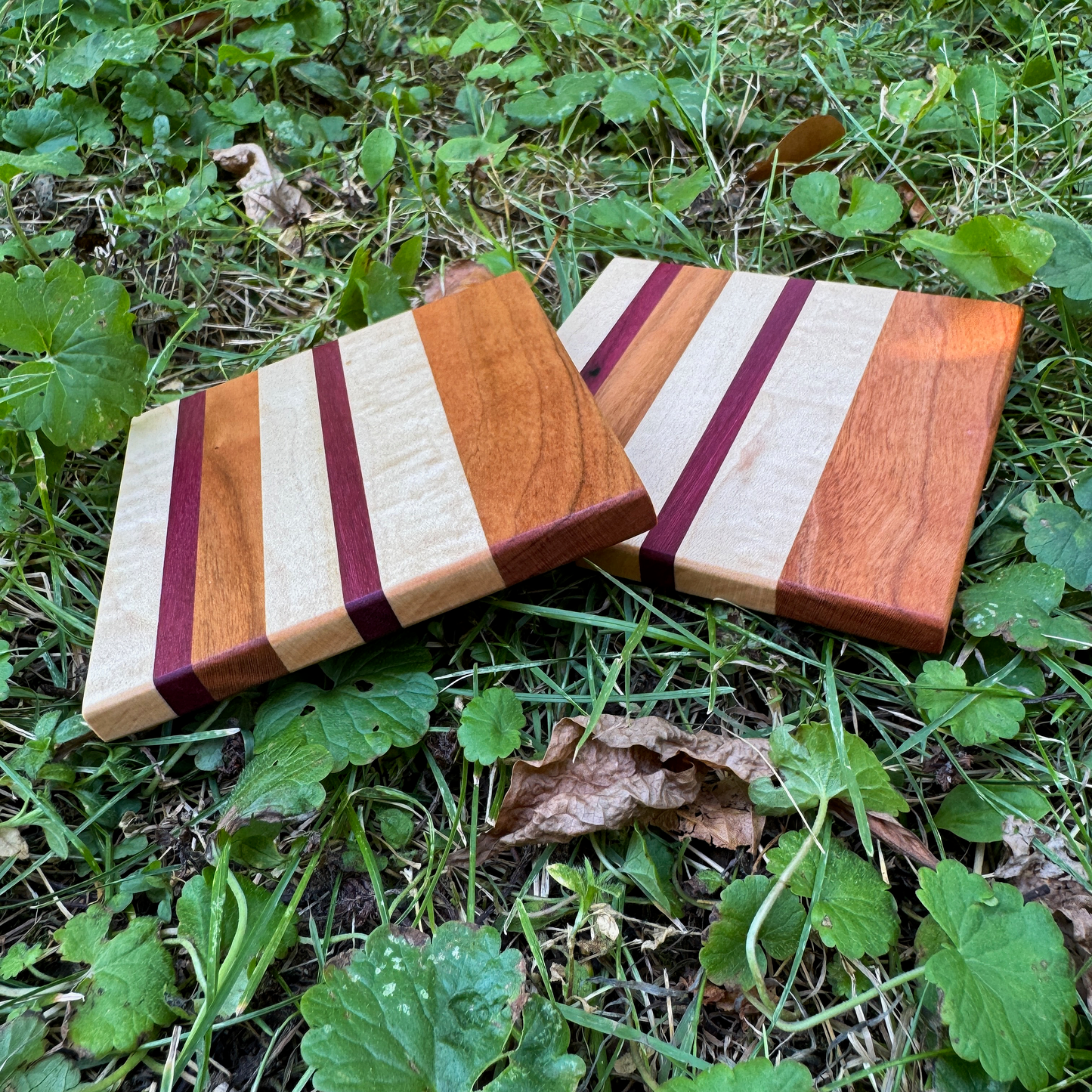 Premium Hardwood Coaster Pair (A5)