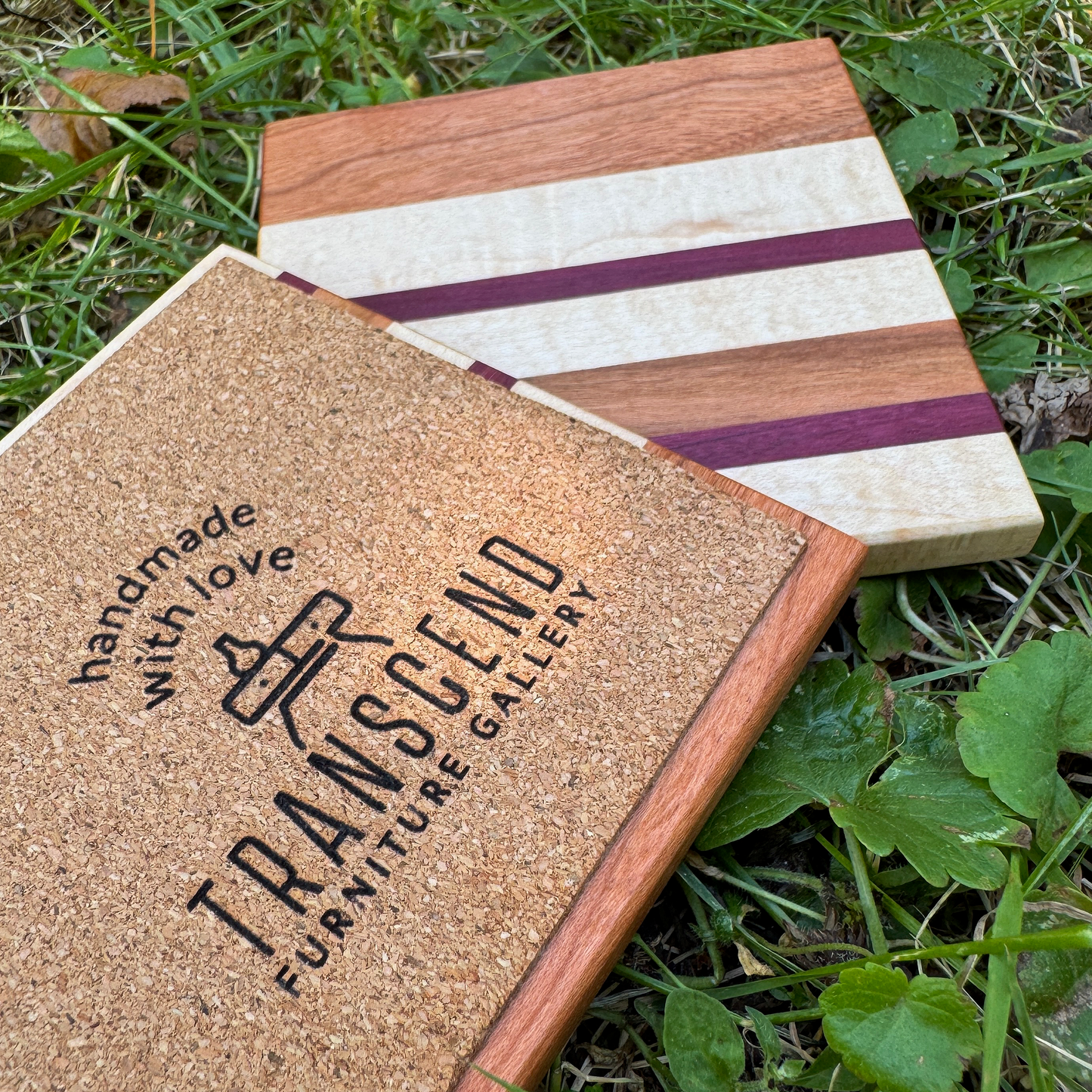 Premium Hardwood Coaster Pair (A5)