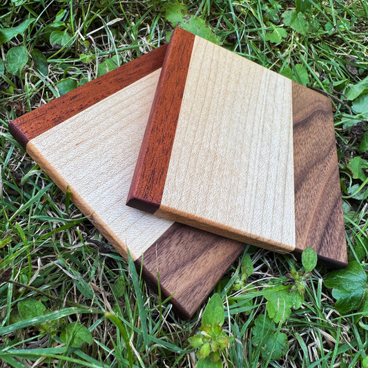 Premium Hardwood Coaster Pair (A6)