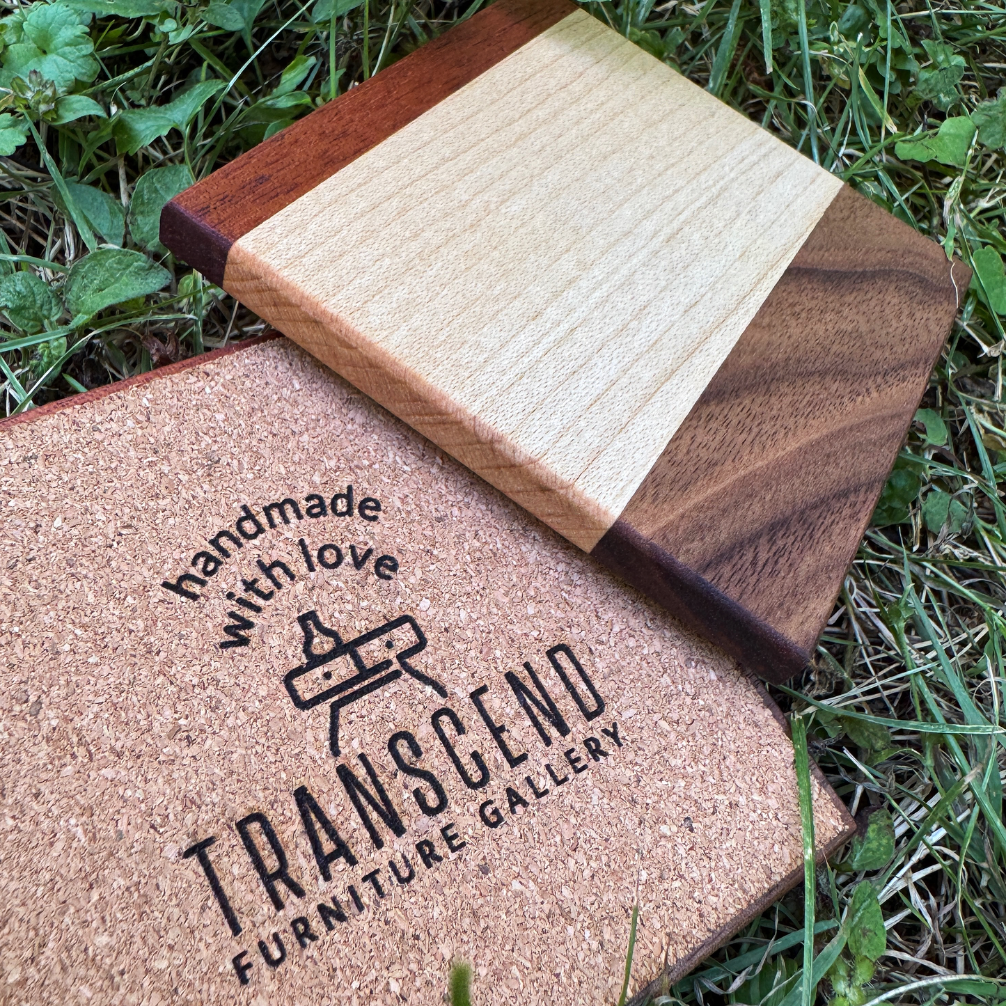 Premium Hardwood Coaster Pair (A6)