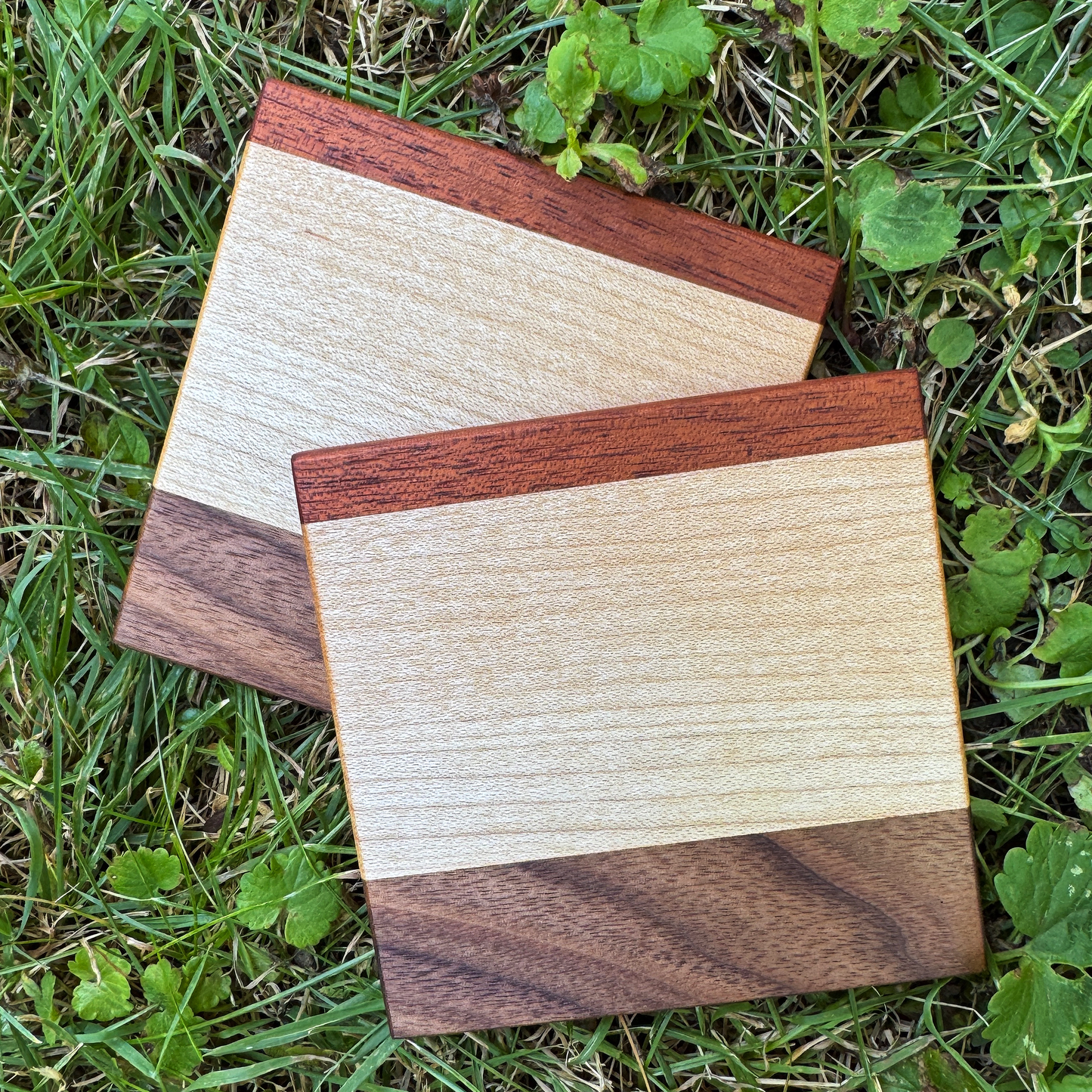 Premium Hardwood Coaster Pair (A6)