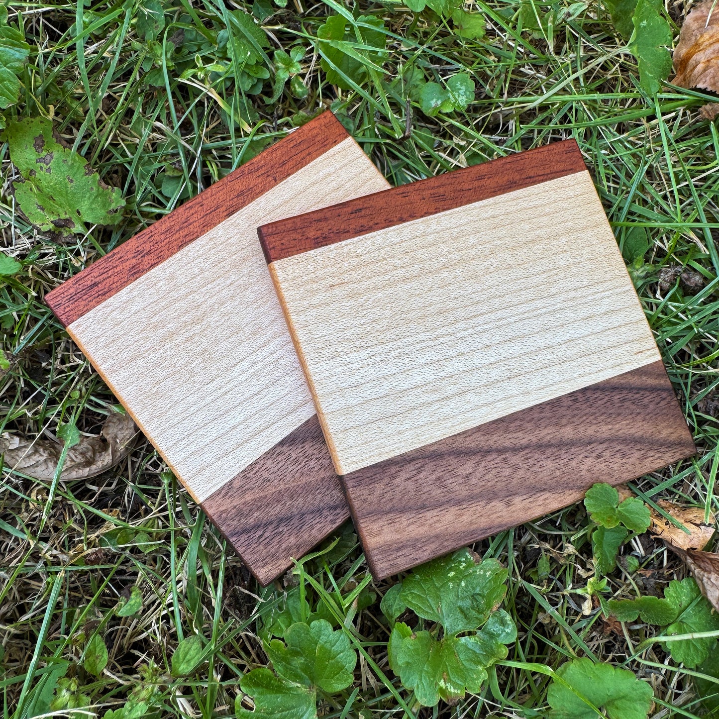 Premium Hardwood Coaster Pair (A6)