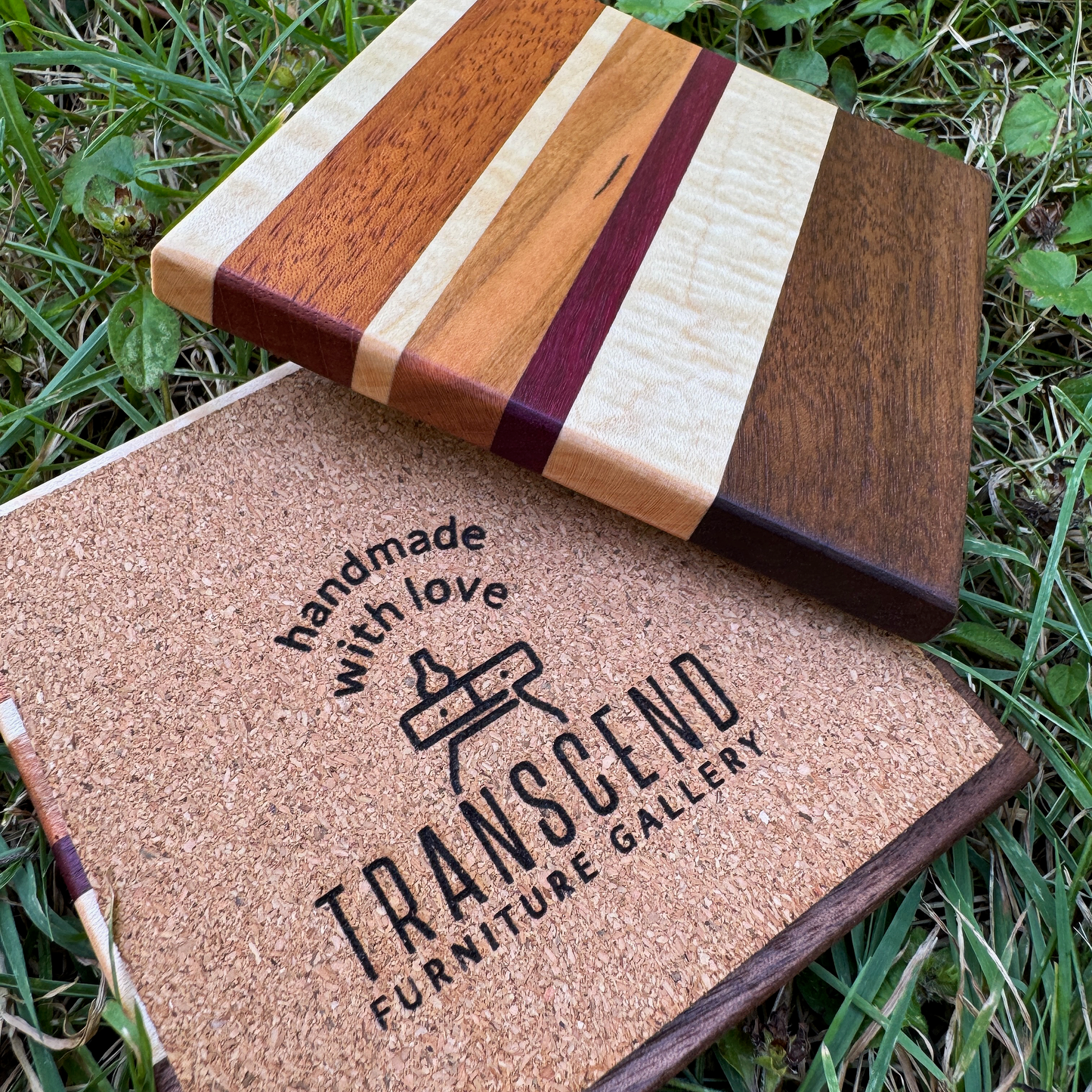 Premium Hardwood Coaster Pair (A7)