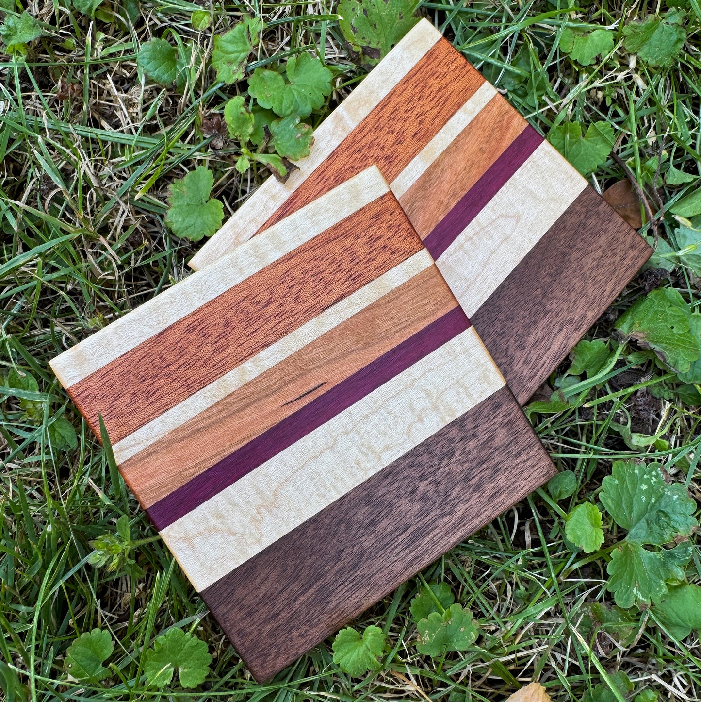 Premium Hardwood Coaster Pair (A7)